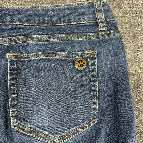 Michael Kors Jeans Womens 6 Skinny Medium  Wash Cotton Stretch Zip Pockets - Picture 9 of 9